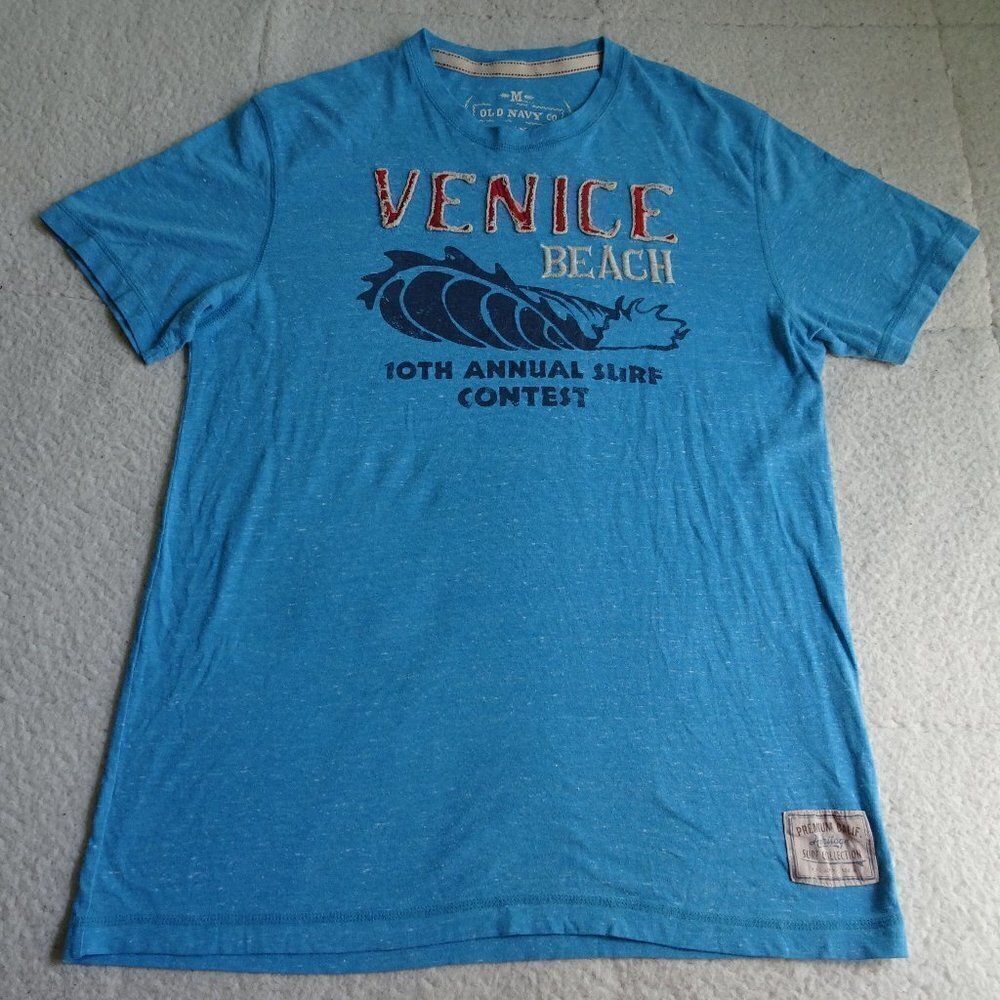Venice Beach 10th Annual Surf Contest Blue Tee Med